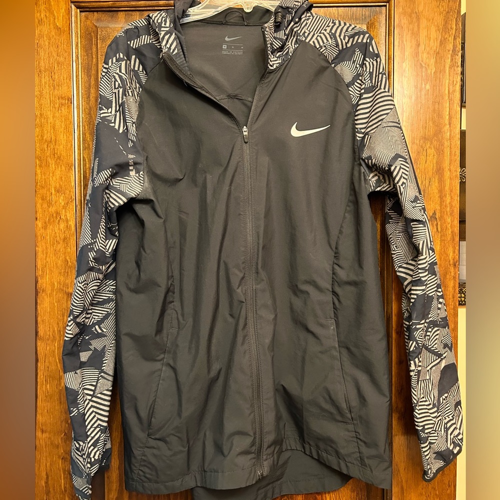 Black/Silver Nike Running Jacket